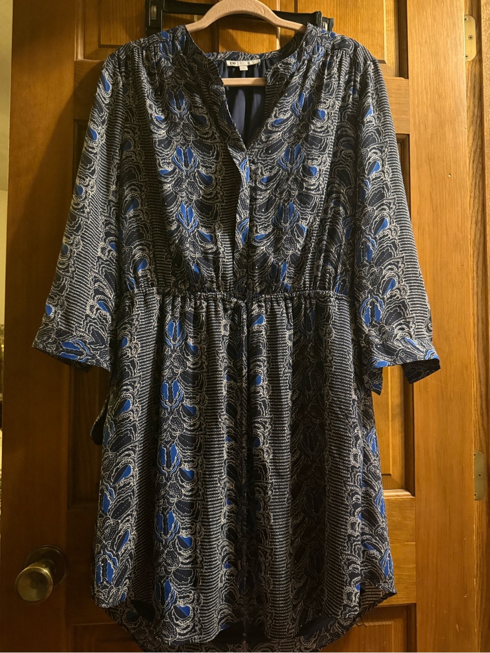 DR2 women’s large paisley-Print Midi Dress
